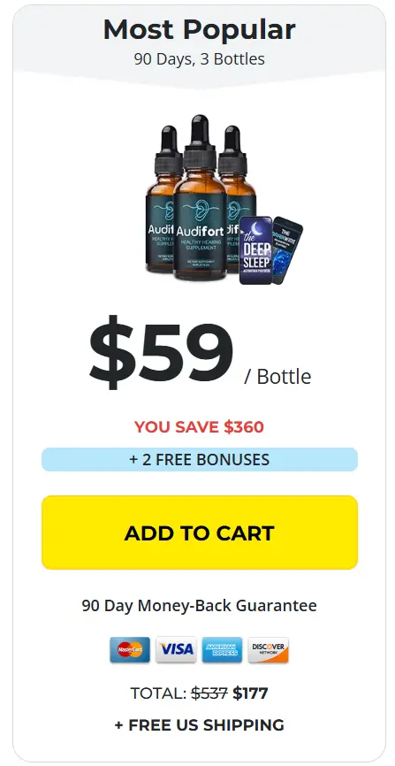 Audifort 3 bottle price